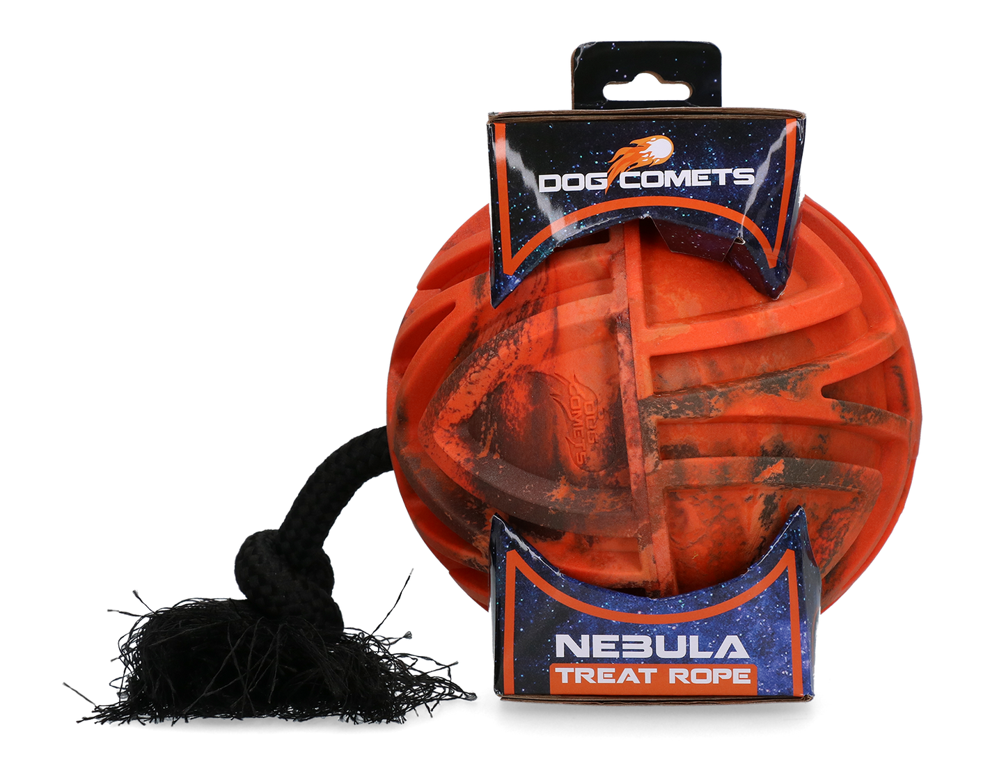 Dog Comets Nebula Treat Rope Orange