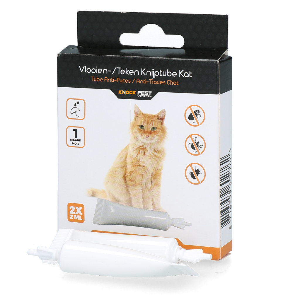 Knock Pest flea/tick squeeze tube cat NL/FR