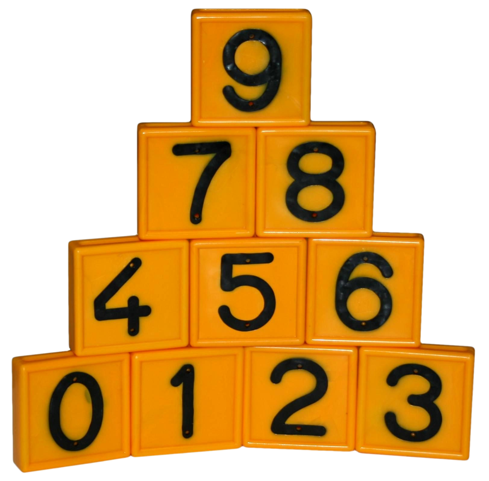 Cow belt marking number nr. 1 yellow 4