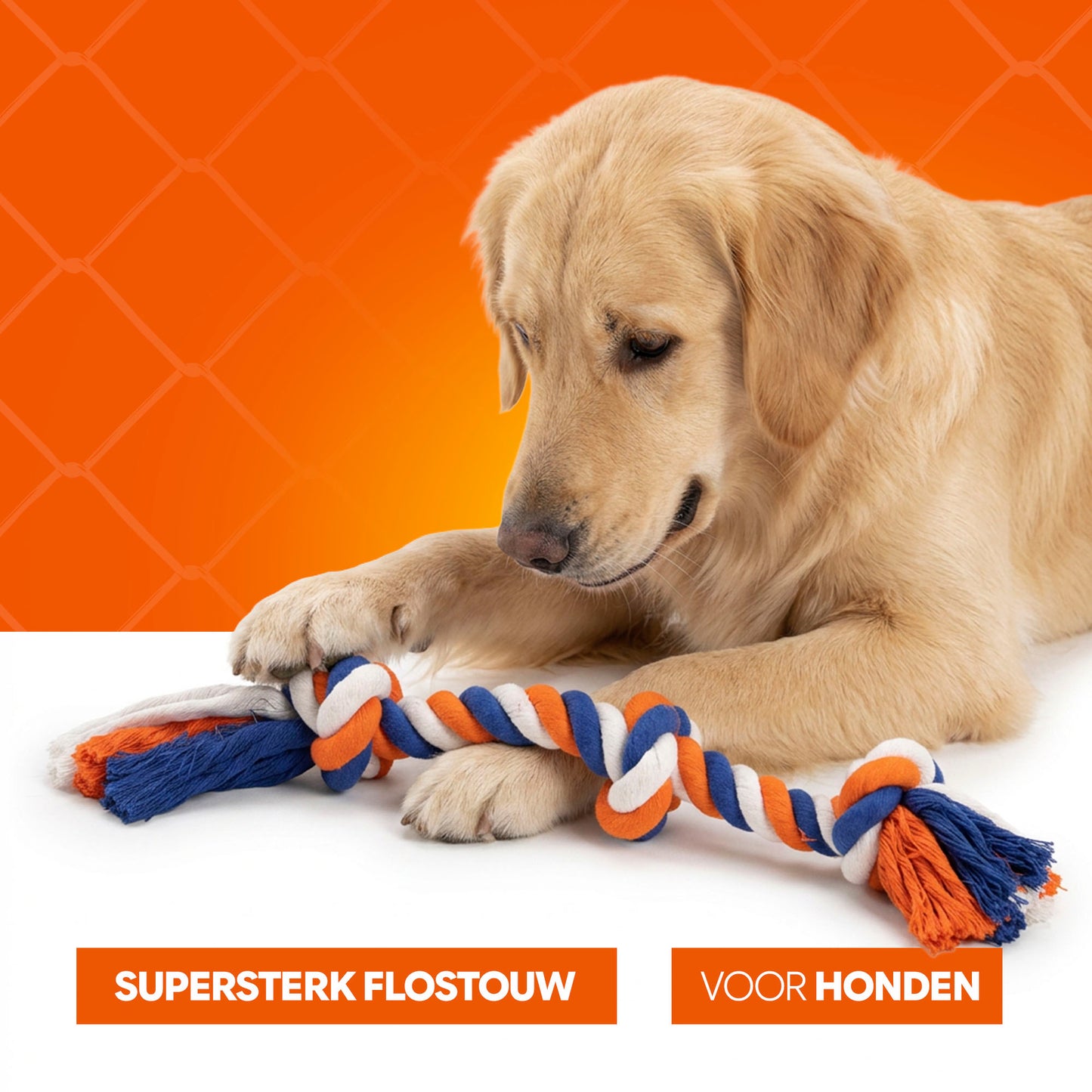 Oranje WK Flosstouw Oranje, Wit en Blauw