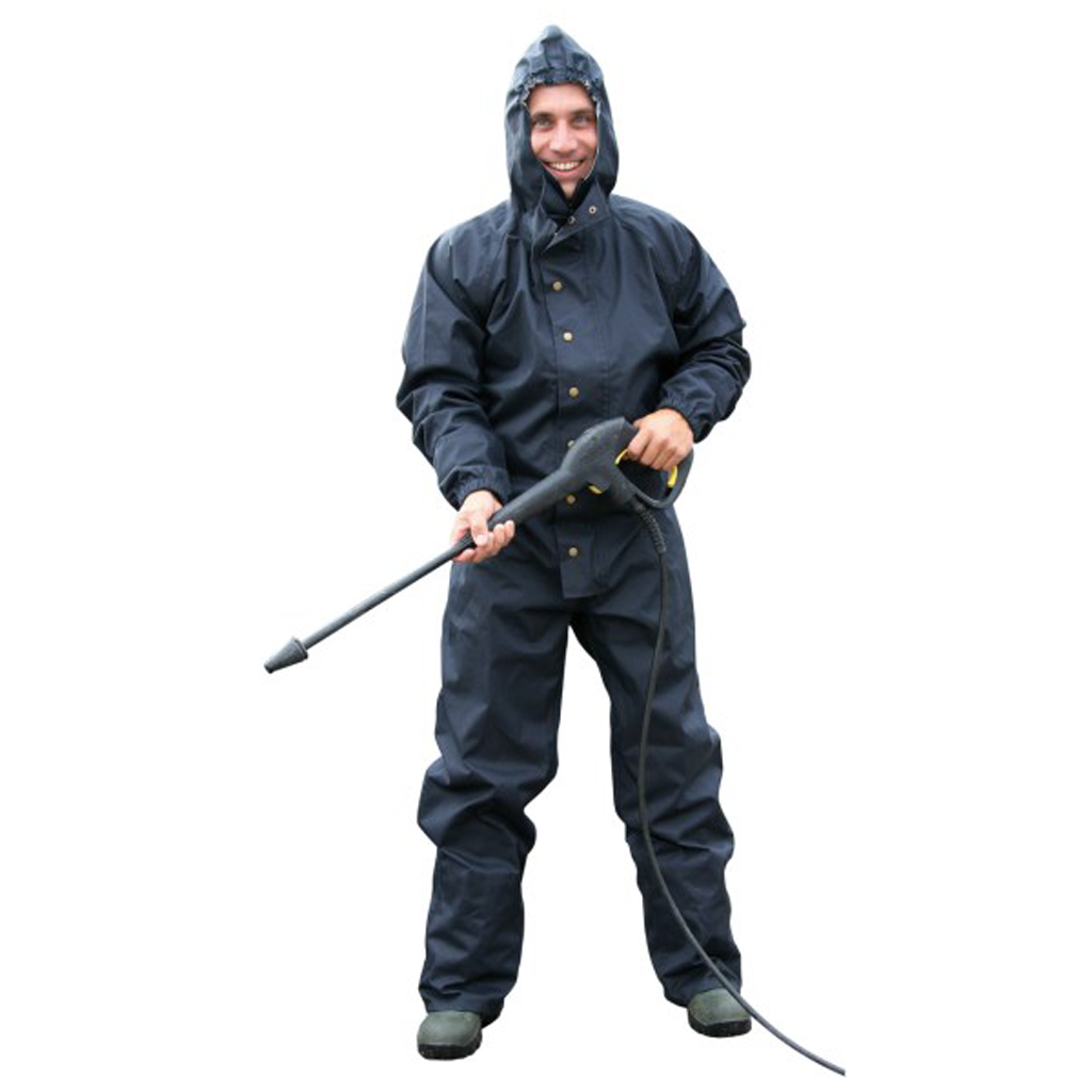 Washing and cleaning overall with hood XXXL Dark Blue