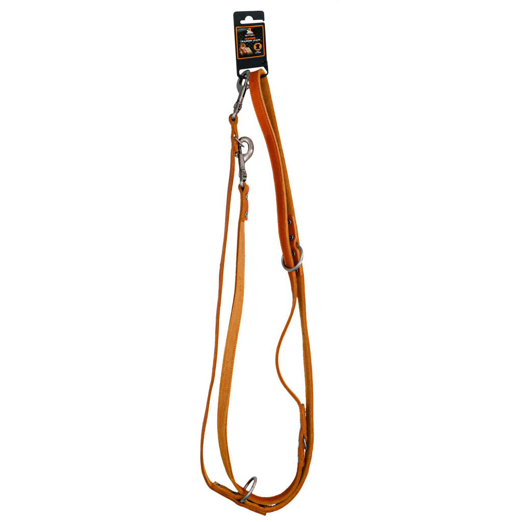 Spotted! Pro Leather Training Leash Cognac 1.6 x 250 cm