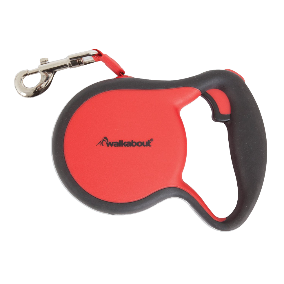 Walkabout Retractable Leash Red XS