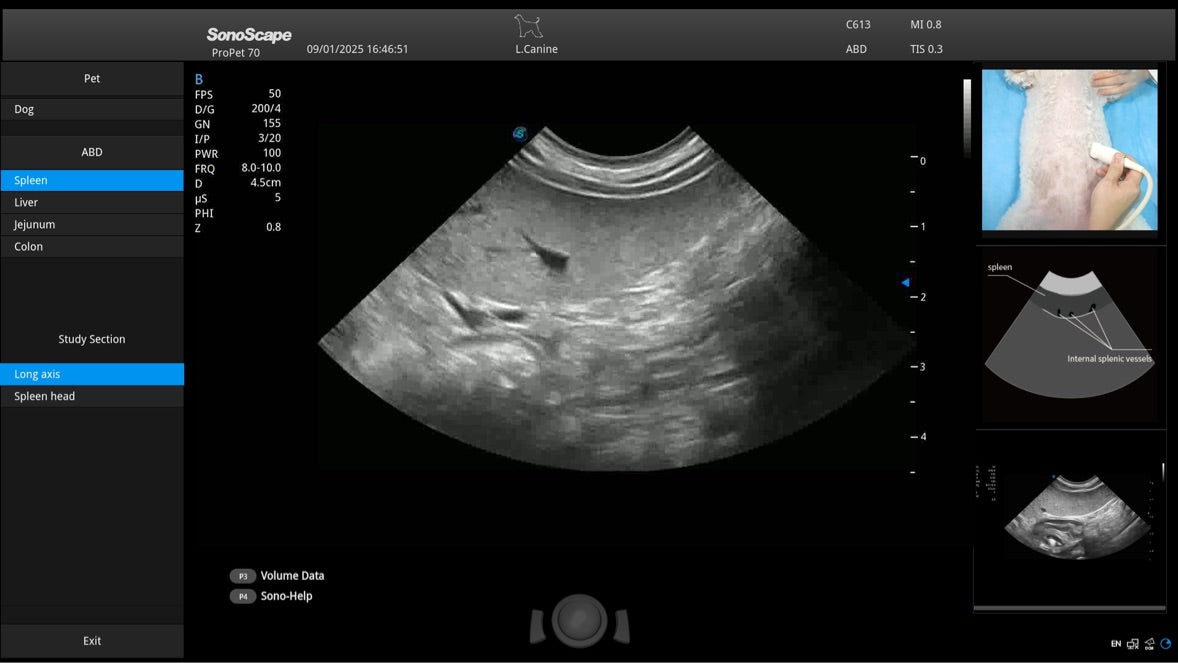 Sonoscape ProPet60 professzionális ultrahang készülék