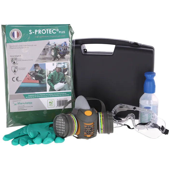 Növényvédő szer védőfelszerelés készlet, 5 részes hordtáskában