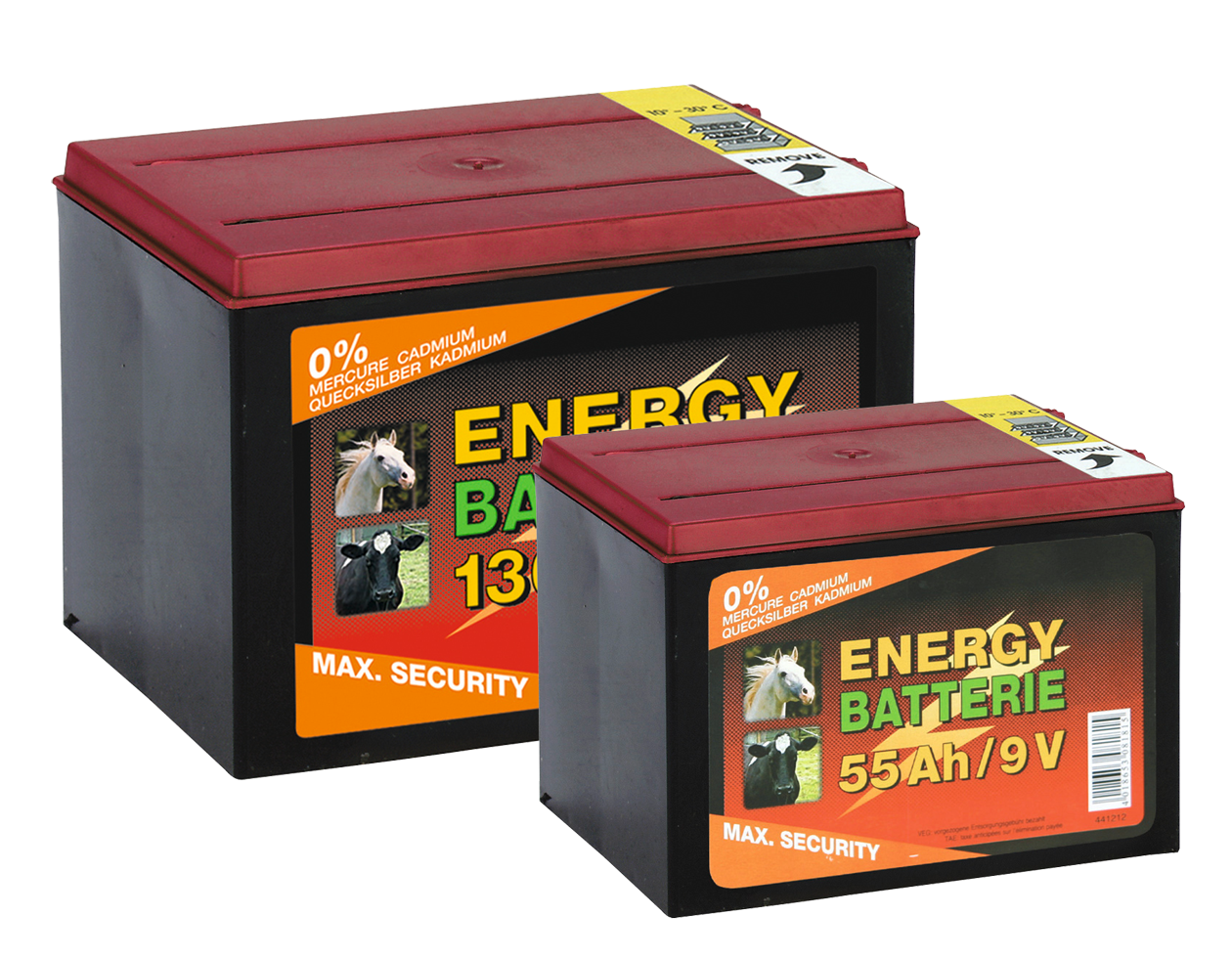 Battery Dry 9V/55Ah (H11.5 x L16.5 x W11.2 cm) 130 Ah