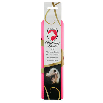 Excellent Horse Grooming Brush L Pink