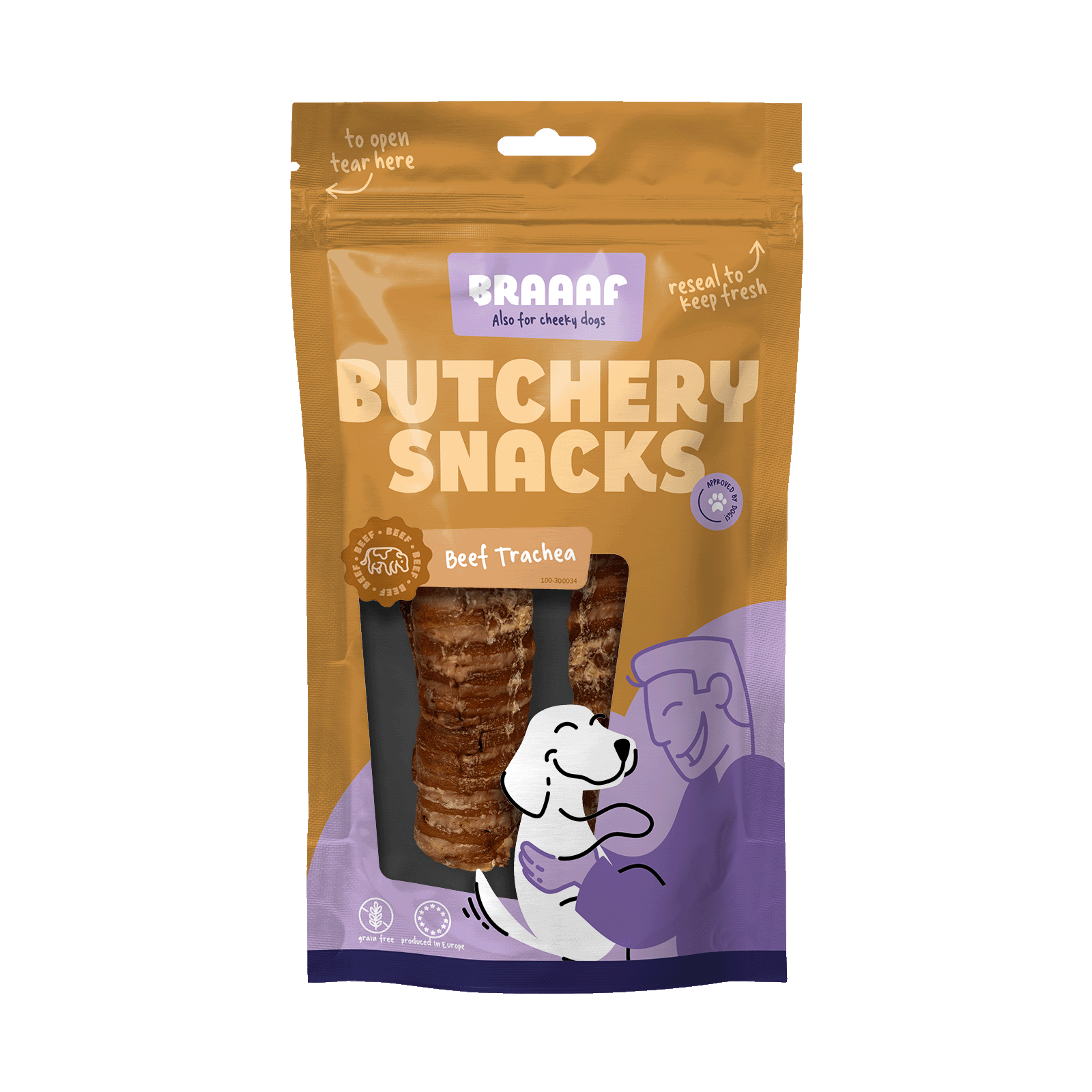 Braaaf Butchery Snacks Beef Trachea 85 g