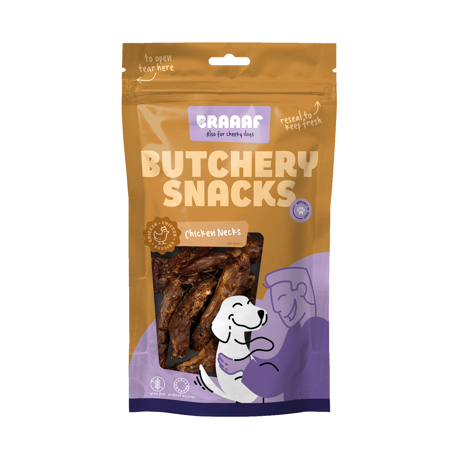 Braaaf Butchery Snacks Chicken Necks 125 g
