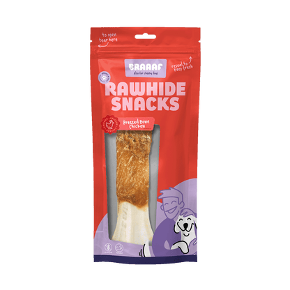 Braaaf Rawhide Pressed Bone Chicken - 20 cm