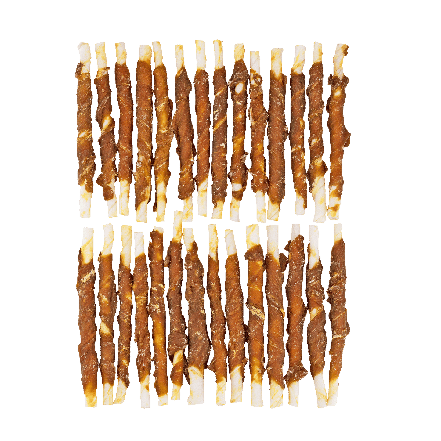 Braaaf Rawhide Roll Sticks Duck - 30 pcs