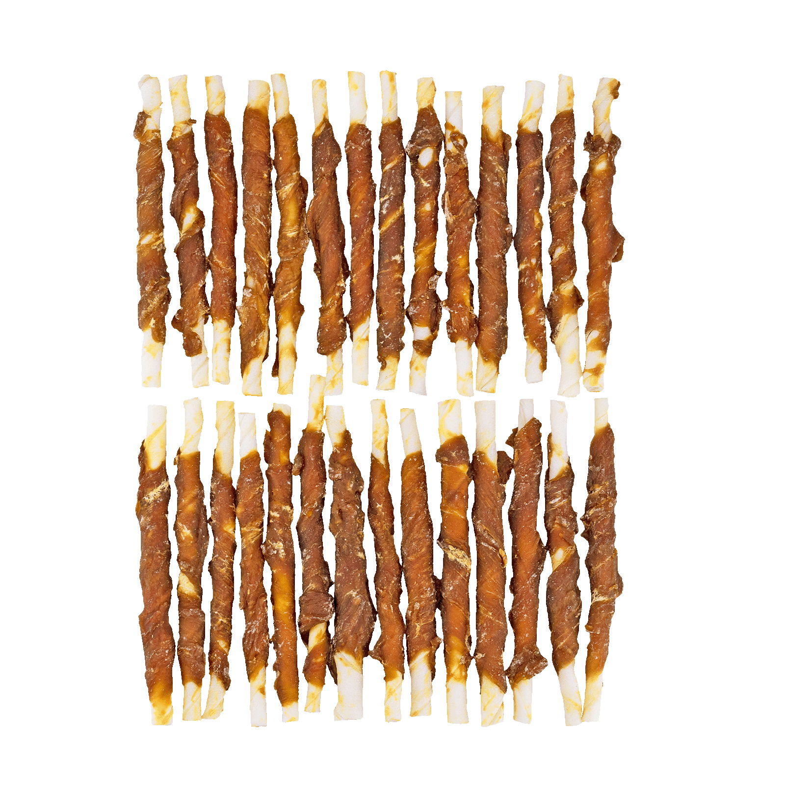 Braaaf Rawhide Roll Sticks Duck - 30 pcs