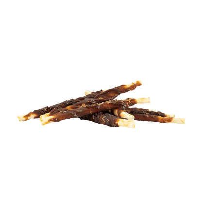 Braaaf Rawhide Roll Sticks Duck - 8 pcs