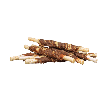 Braaaf Rawhide Roll Sticks Beef & Fish - 8 pcs