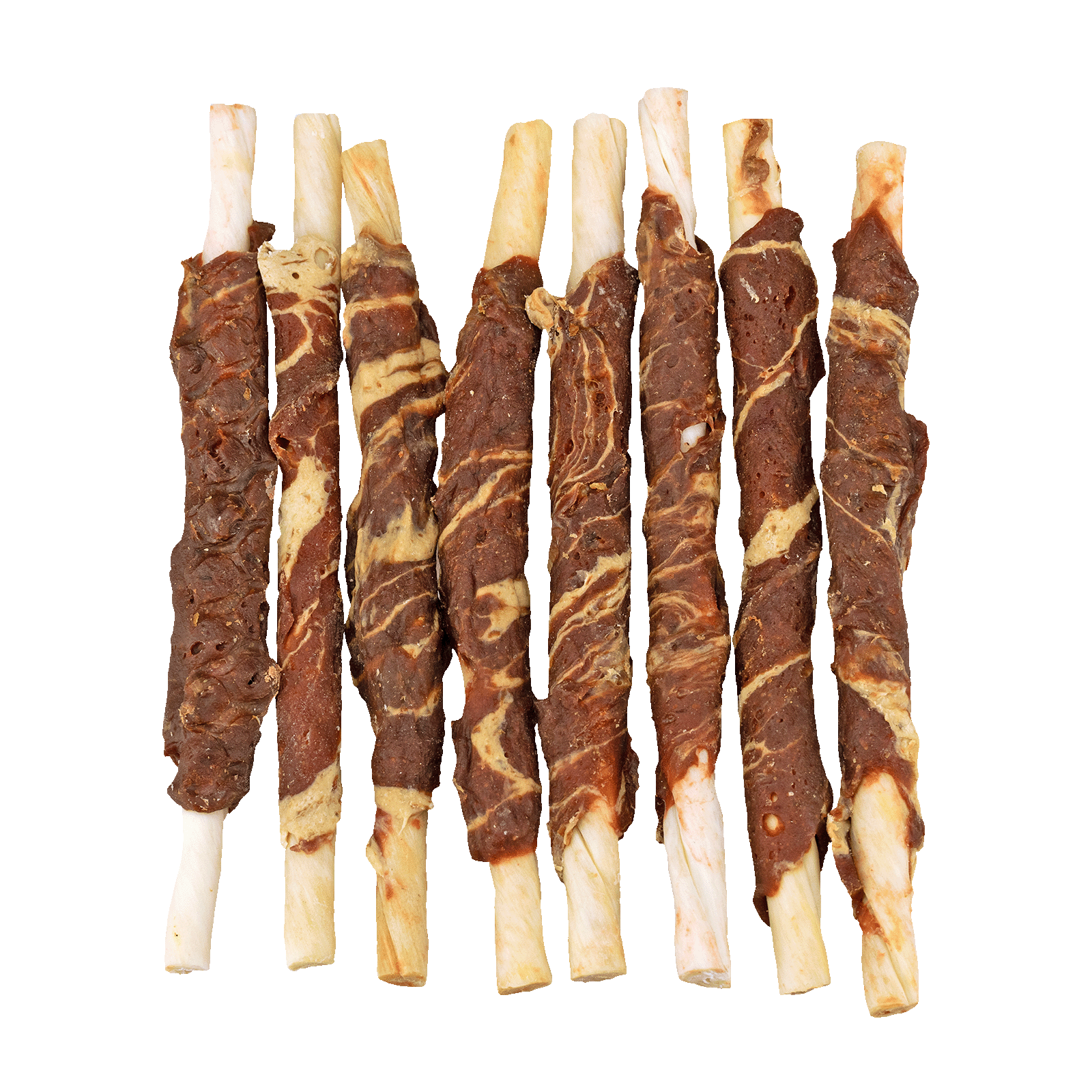 Braaaf Rawhide Roll Sticks Beef & Fish - 8 pcs