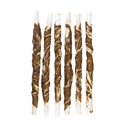 Braaaf Rawhide Twister Lamb & Fish (6 pcs) - 21 cm
