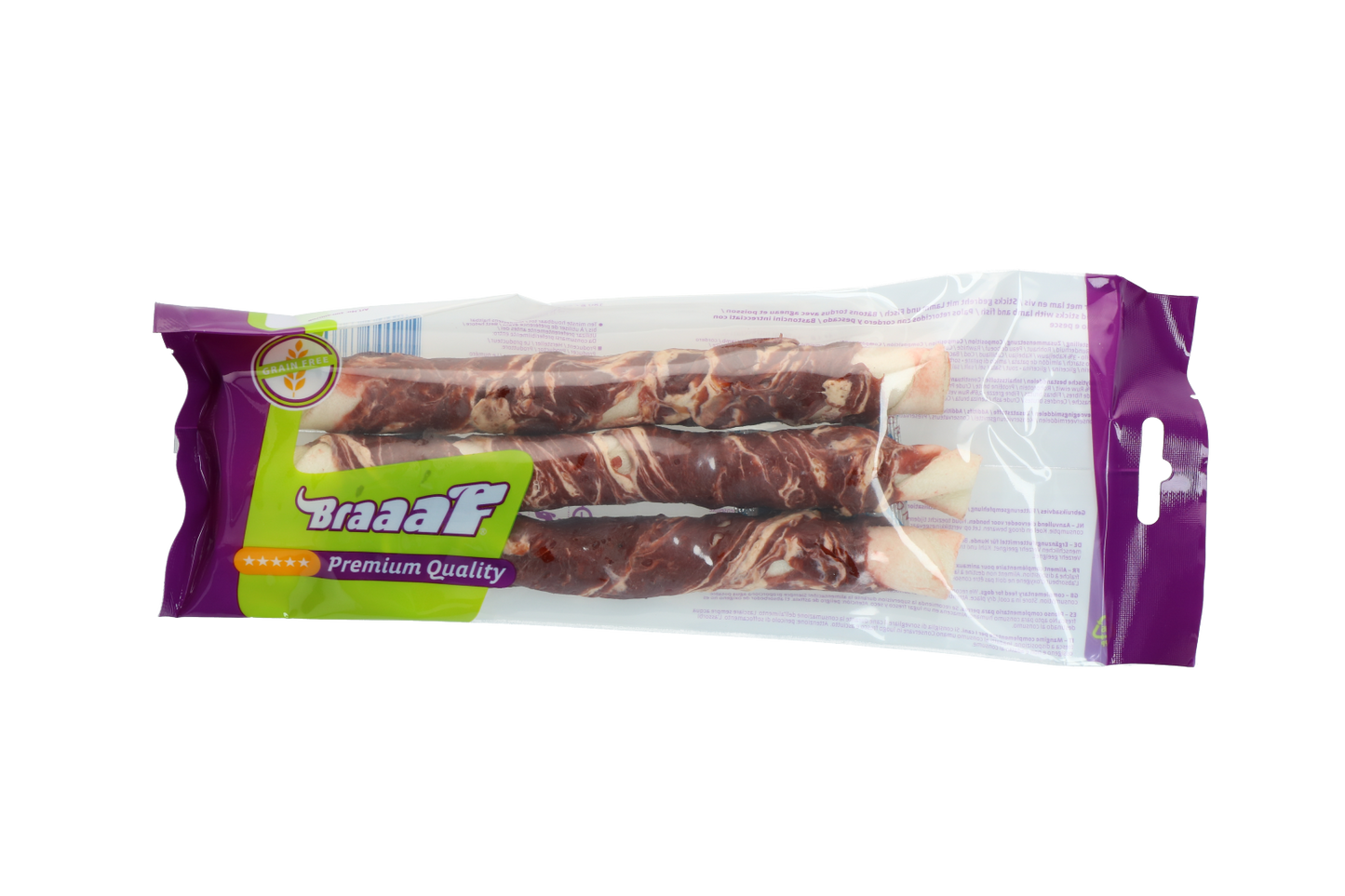 Braaaf Rawhide Twister Lamb & Fish (3 pcs) - 21 cm