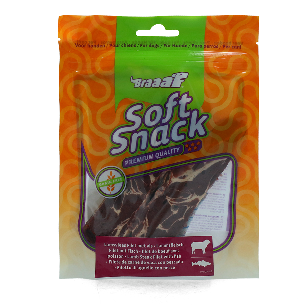 Braaaf Soft Snack Filet - Lamb & Fish