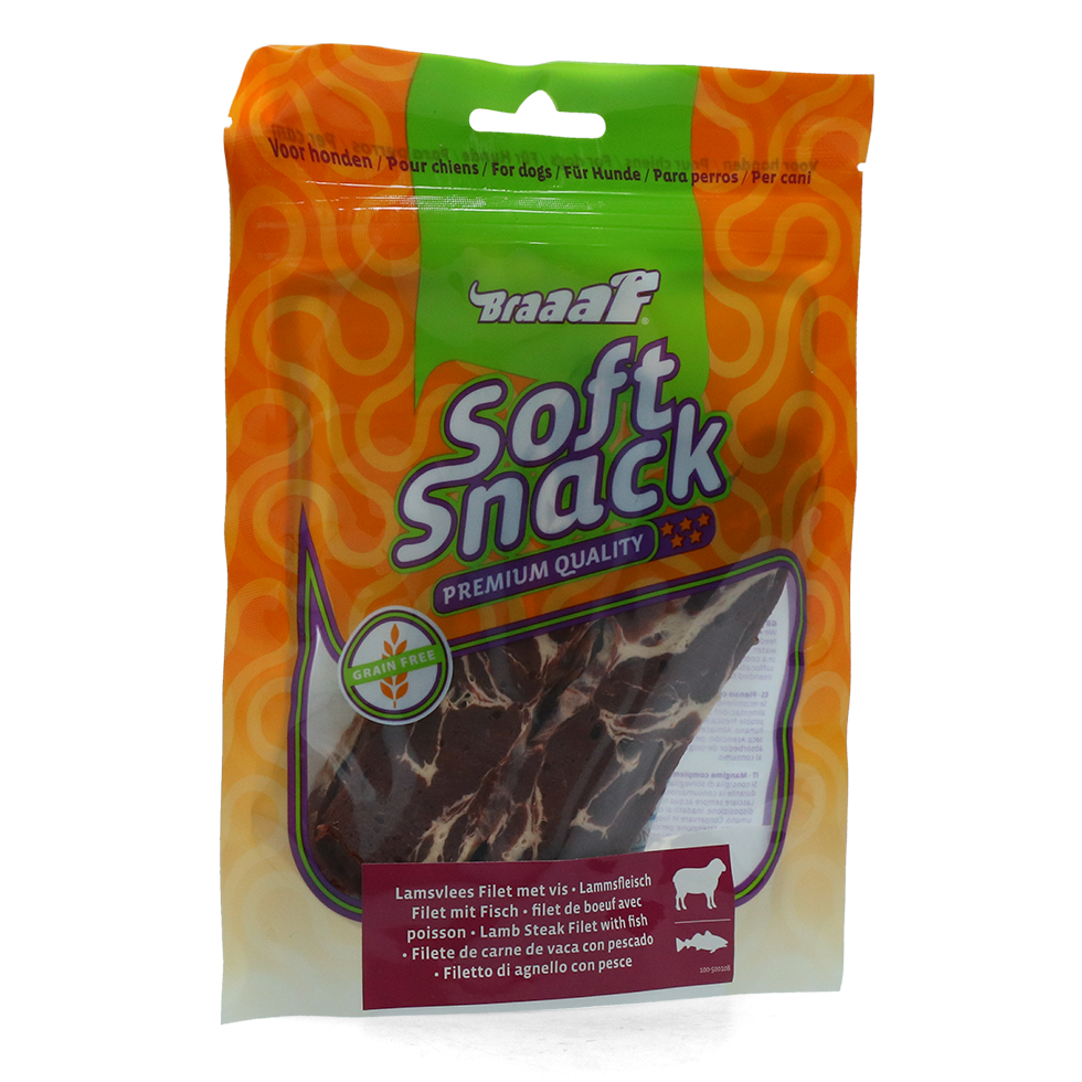 Braaaf Soft Snack Filet - Lamb & Fish