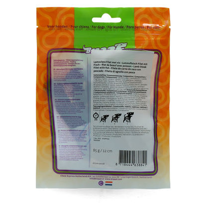 Braaaf Soft Snack Filet - Lamb & Fish