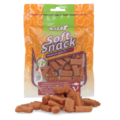 Braaaf Soft Snack Tuna stick with carrot and green bean