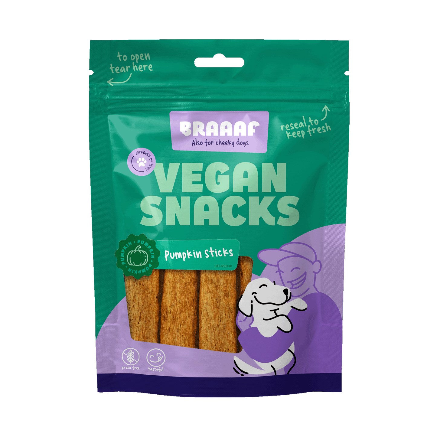 Braaaf Vegan Snack Pumpkin Stick - 12 cm