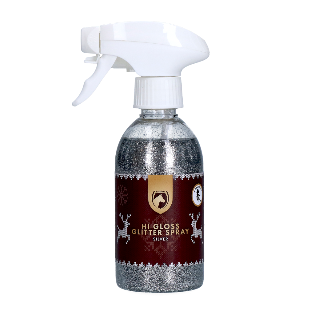 Excellent Horse Christmas Hi Gloss Glitter Spray Silver 250 ml