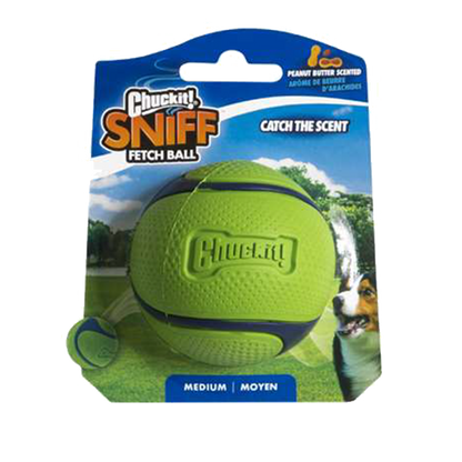 Chuckit! Sniff Fetch Ball Peanut Butter M