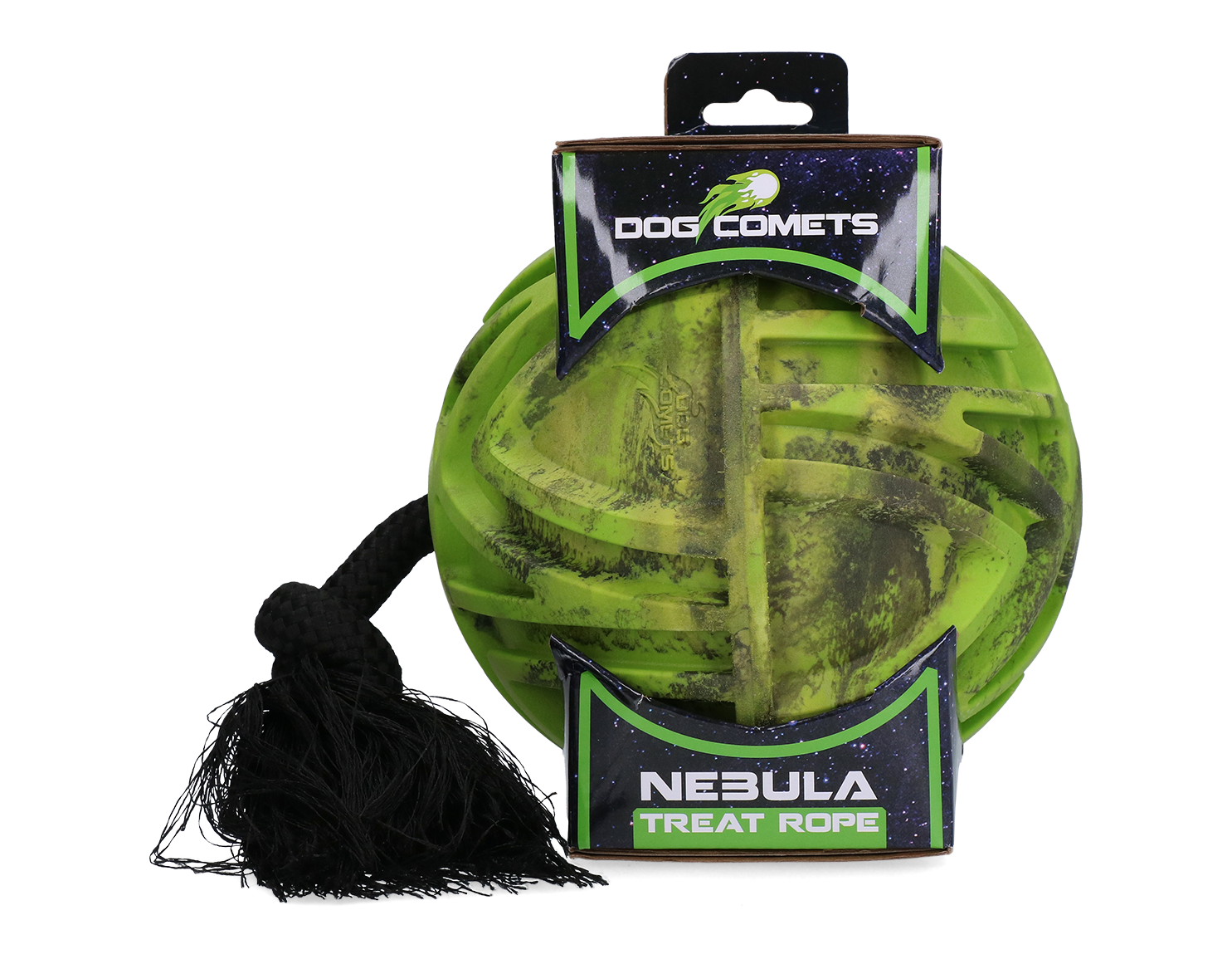Dog Comets Nebula Treat Rope Green