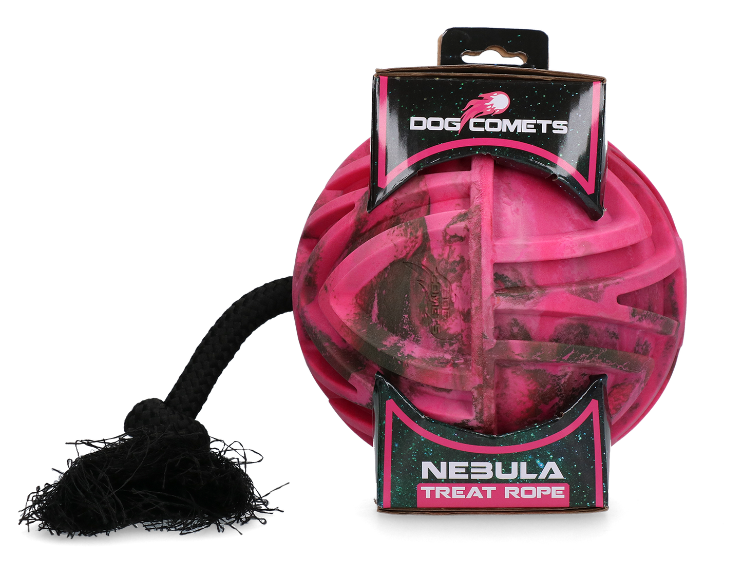 Dog Comets Nebula Treat Rope Pink