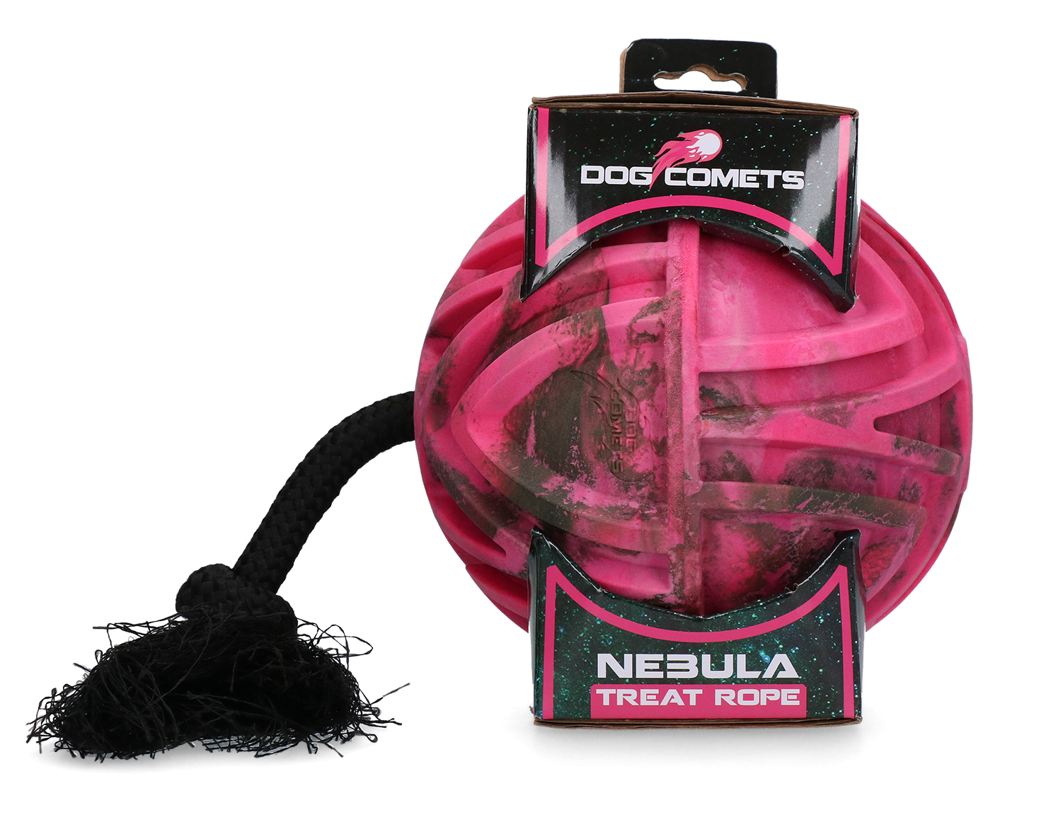 Dog Comets Nebula Treat Rope Pink