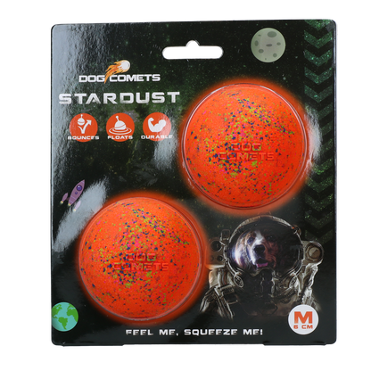 Dog Comets Stardust Orange M (2-Pack)
