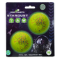 Dog Comets Stardust Green M (2-Pack)