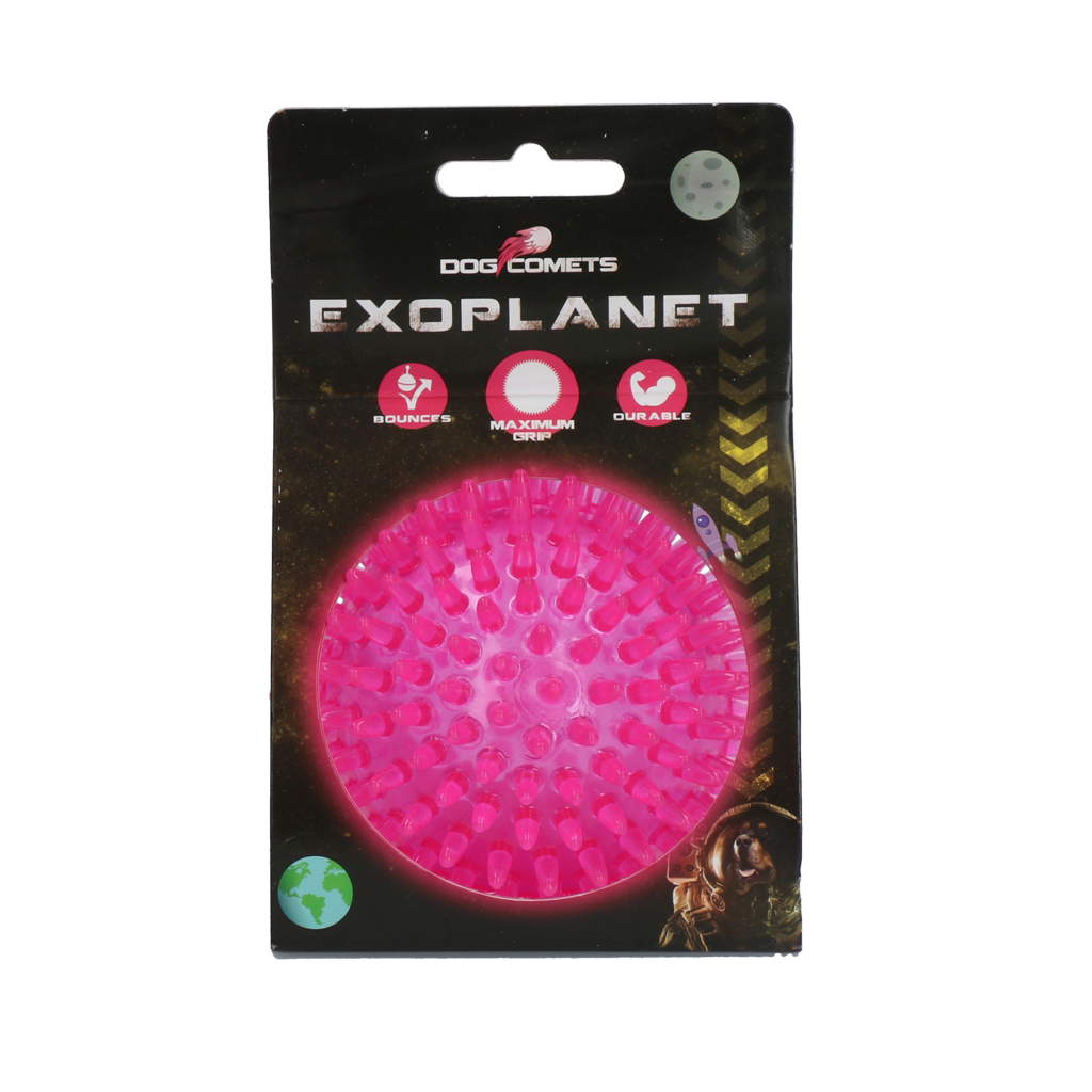 Dog Comets Exoplanet Spiky Ball M Pink