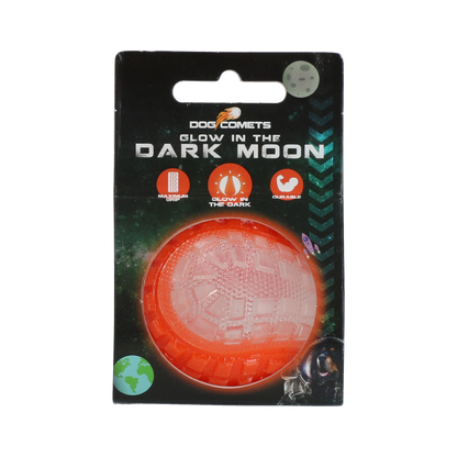 Dog Comets Glow In The Dark Moon Ball S Orange