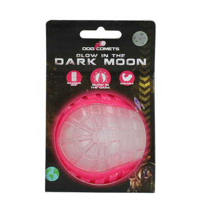 Dog Comets Glow In The Dark Moon Ball M Pink