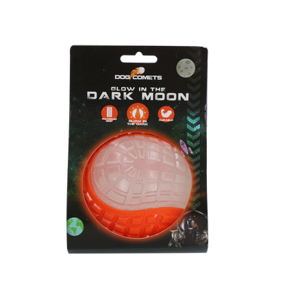 Dog Comets Glow In The Dark Moon Ball L Orange