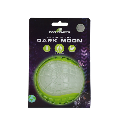 Dog Comets Glow In The Dark Moon Ball L Green