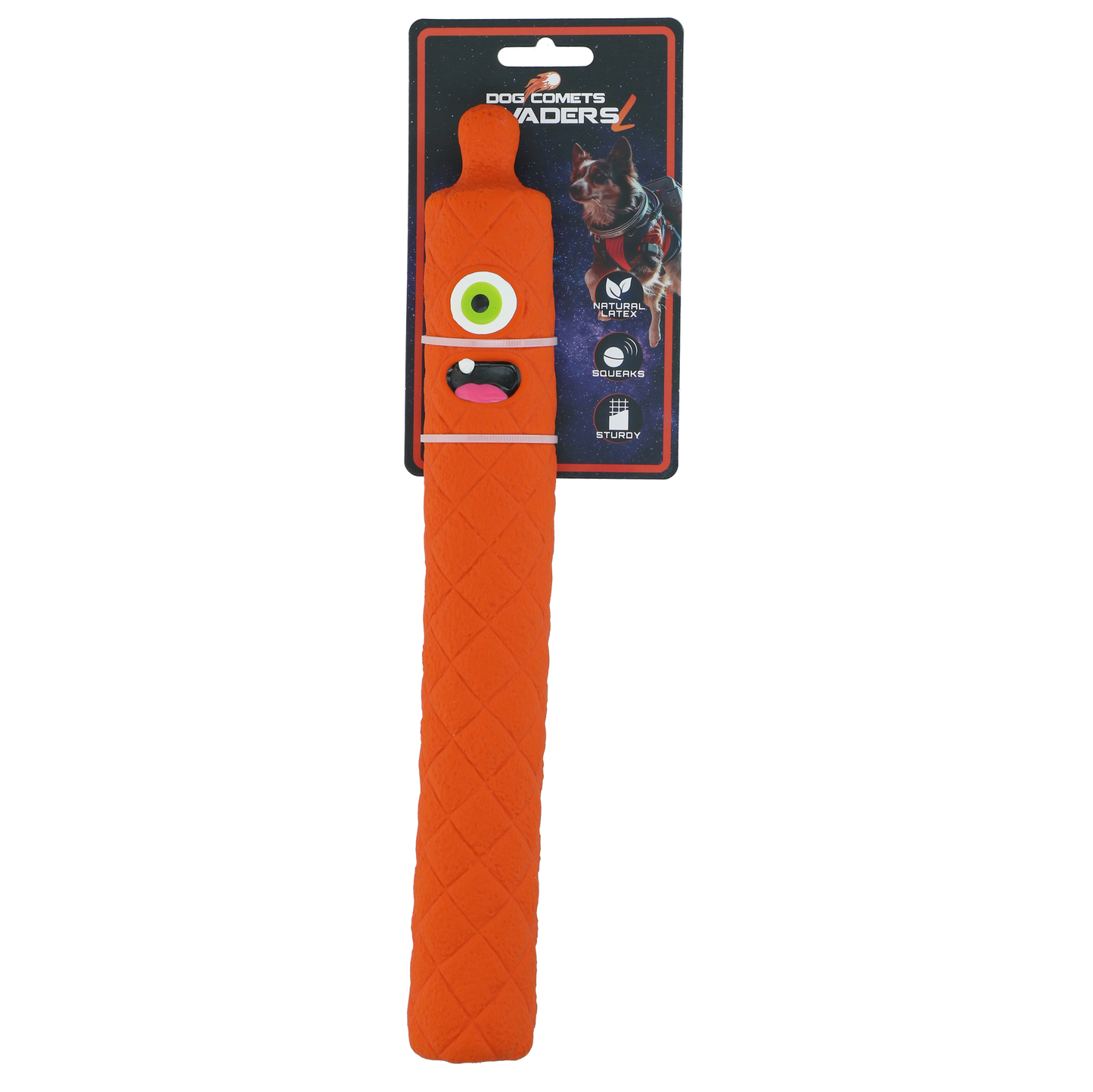 Dog Comets Latex Invaders Orange L