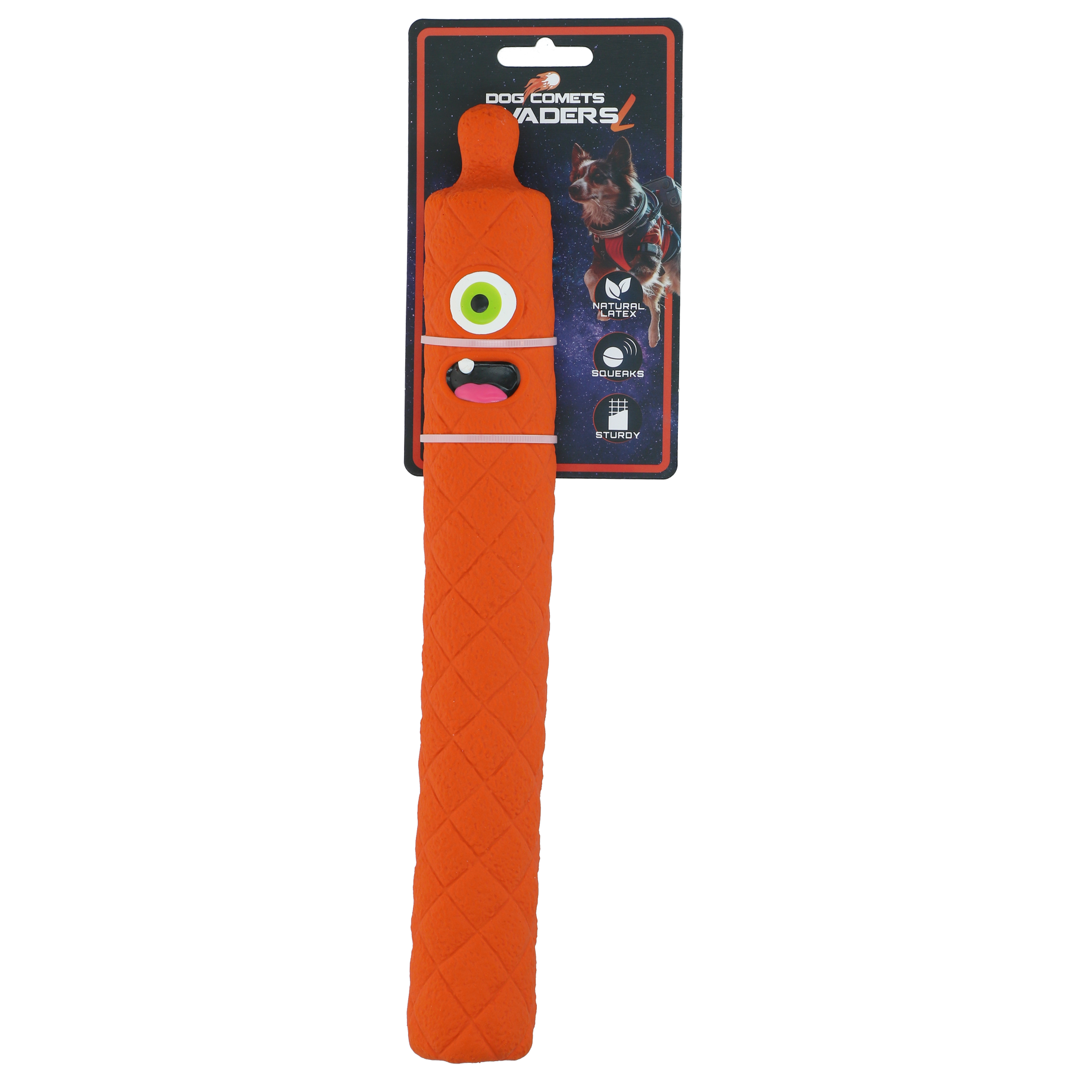 Dog Comets Latex Invaders Orange L