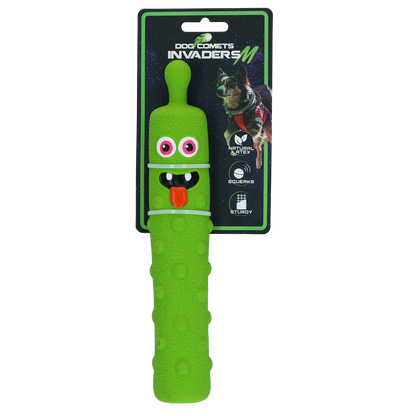 Dog Comets Latex Invaders Green M