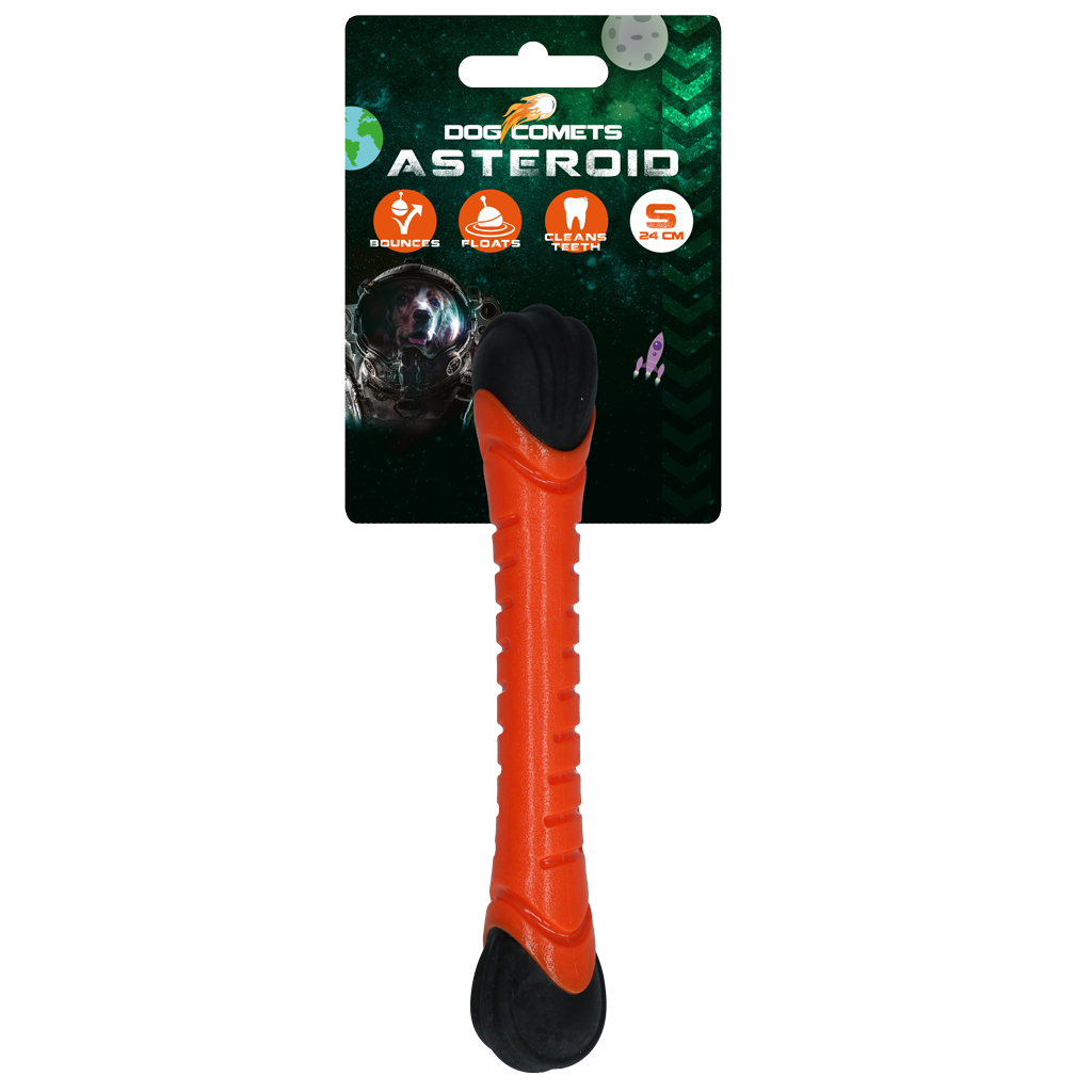 Dog Comets Asteroid Fetch Stick S Orange