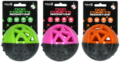 Dog Comets Moonstone Treat Ball Pink
