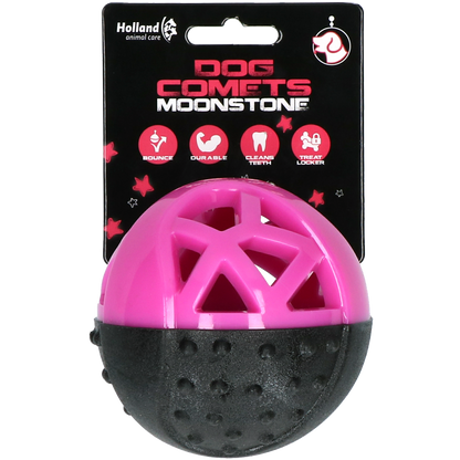 Dog Comets Moonstone Treat Ball Pink