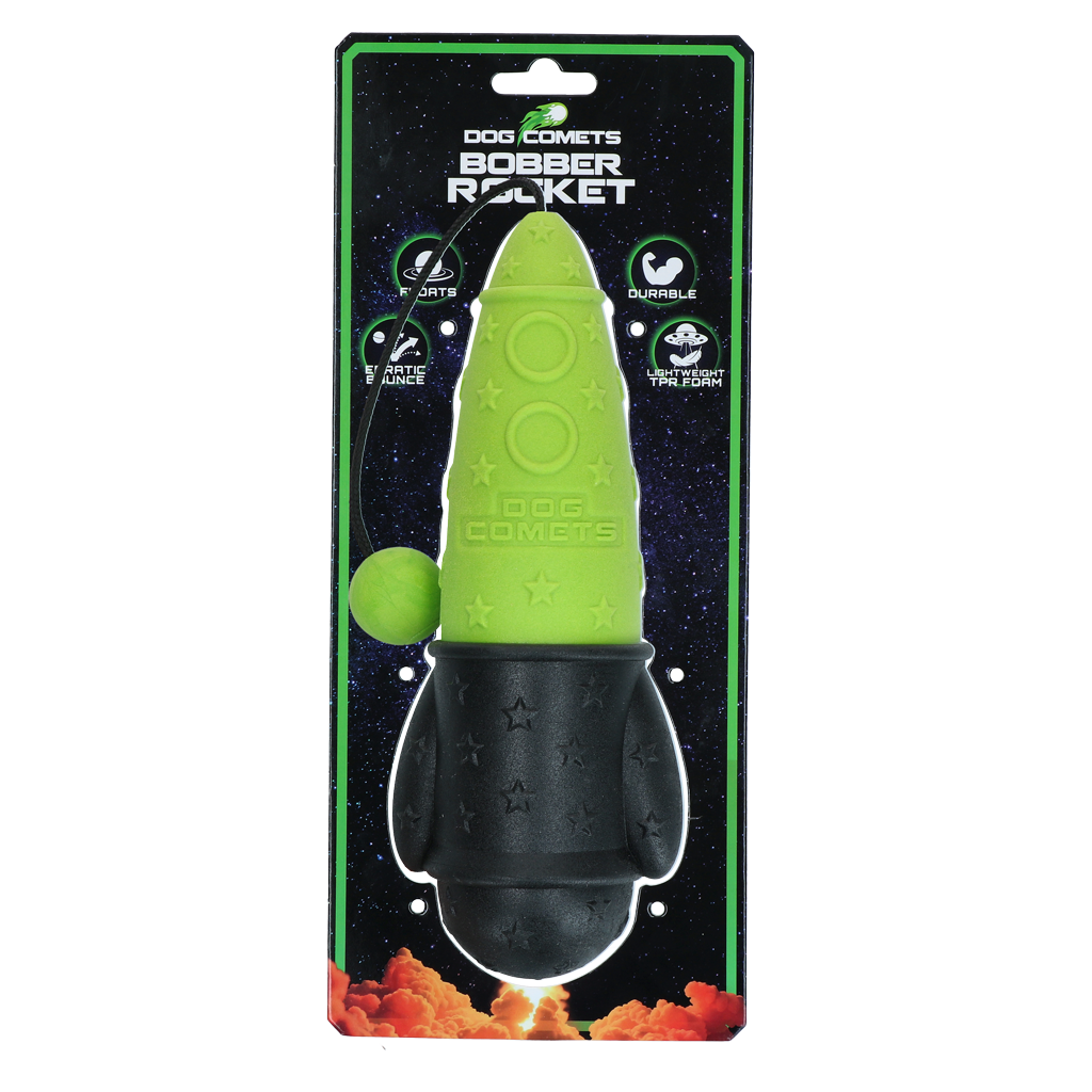 Dog Comets Bobber Rocket Green