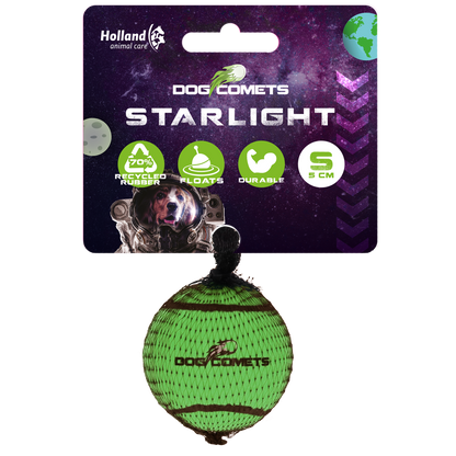 Dog Comets Starlight Tennis Ball S Green