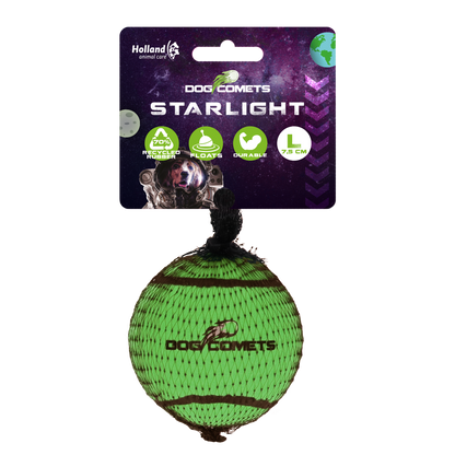 Dog Comets Starlight Tennis Ball L Green