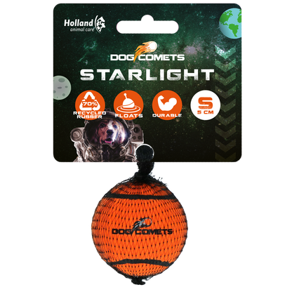 Dog Comets Starlight Tennis Ball S Orange
