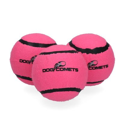 Dog Comets Starlight Tennis Ball M Pink (3-pack)