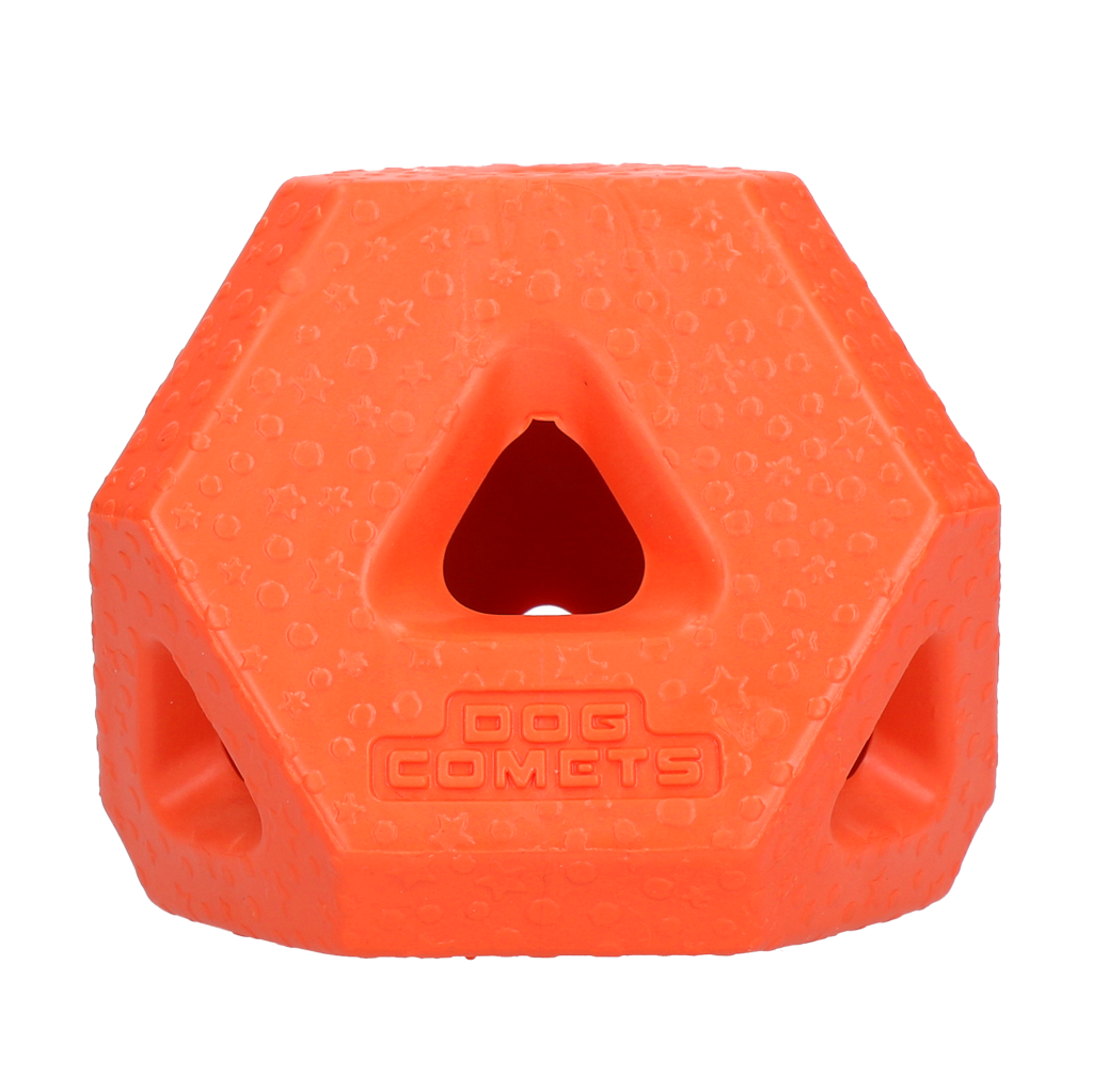 Dog Comets Treat Lock Cube Orange